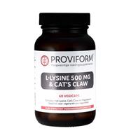 Proviform L-Lysine 500mg & Cat's Claw Vegicaps