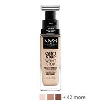 NYX Professional Makeup Can't Stop Won't Stop 24-Hour Foundation Soft Beige - Medium with light undertone.