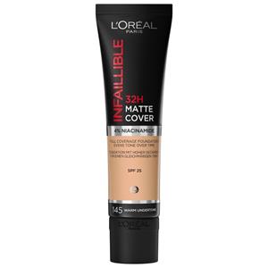 L'Oréal Infaillible 24H Matte Cover Foundation 145 Beige Rosé