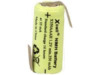 Xcell X1/2AAAH-350-LFZ Speciale oplaadbare batterij 1/2 AAA Z-soldeerlip NiMH 1.2 V 350 mAh