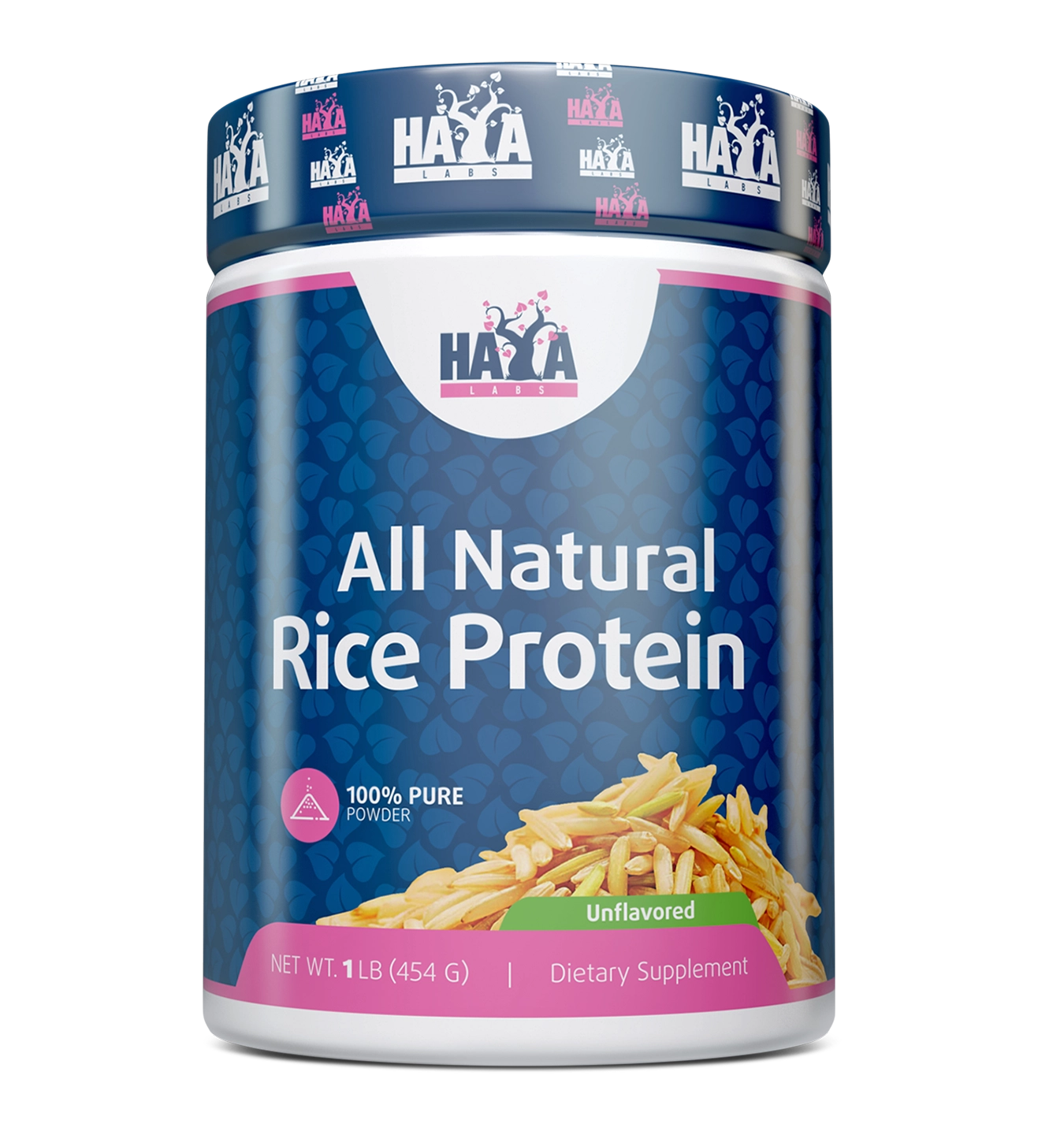 Haya Labs Rice Protein All Natural - 454 g - Naturel