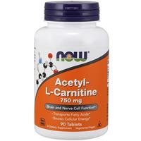 Now Foods Acetyl-L-Carnitine 750mg 90tabl