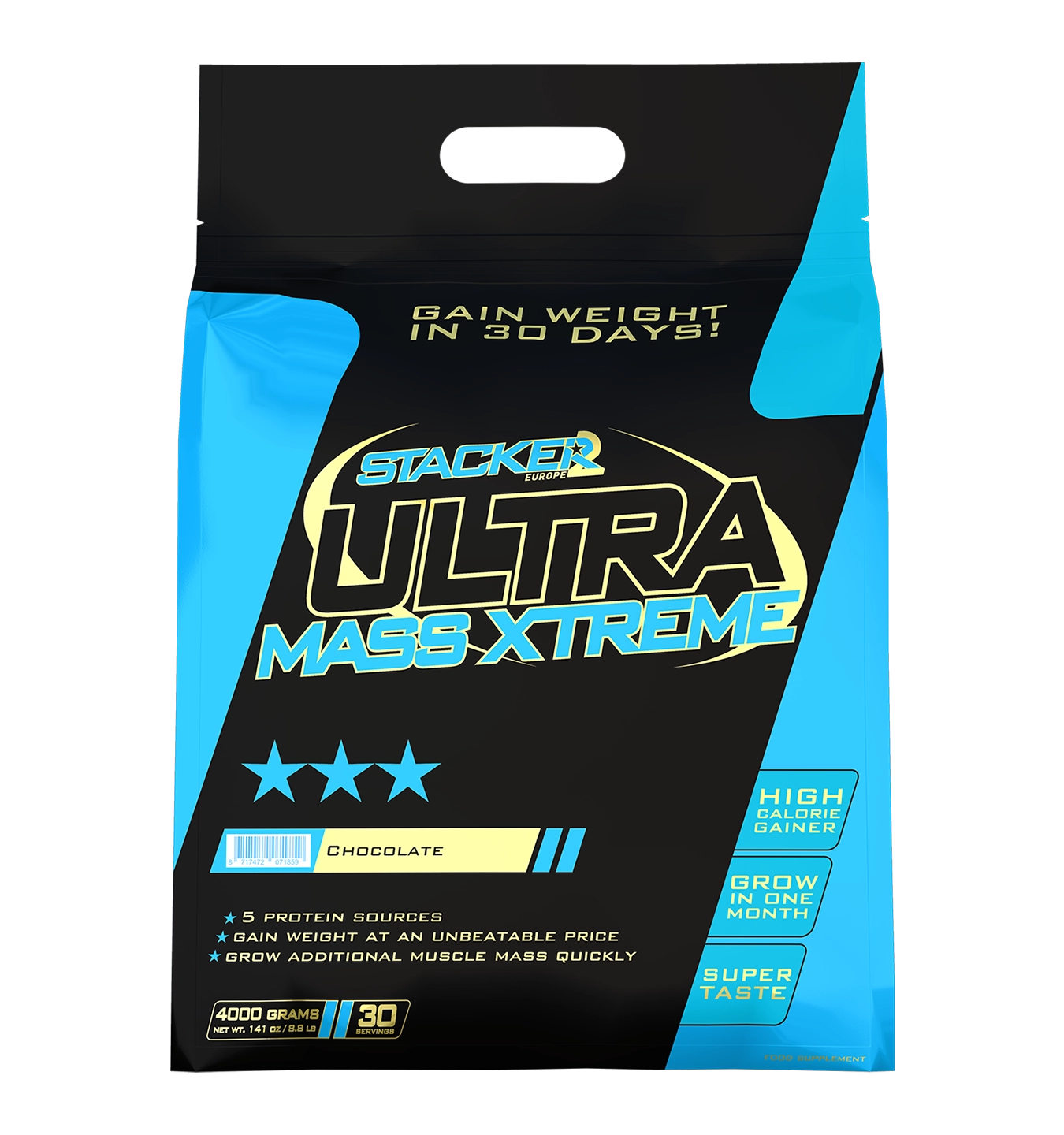 Stacker2 Ultra Mass Xtreme - 4000 g - Chocolade