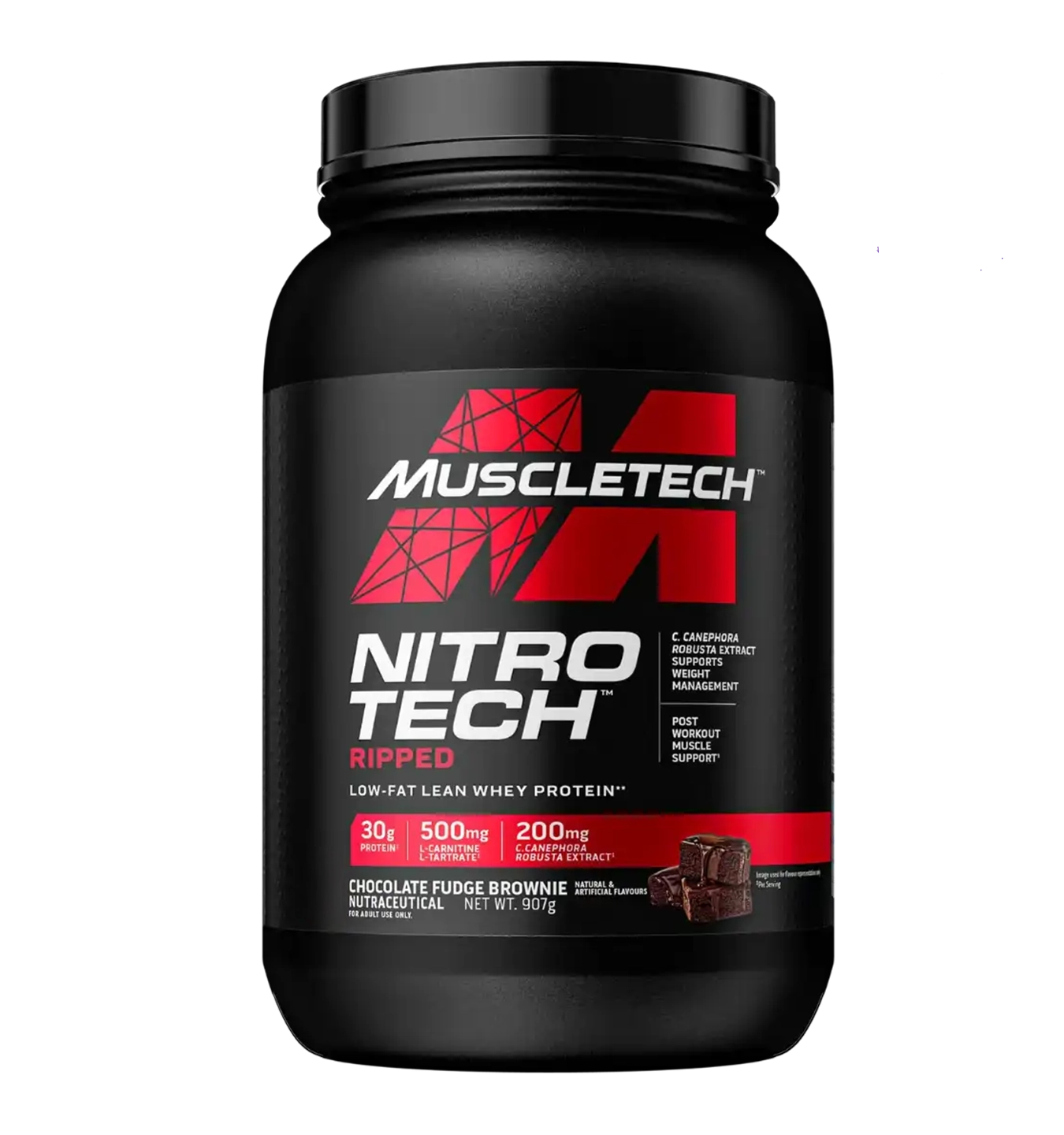 Muscletech Nitro Tech Ripped - 907 g - Chocolade