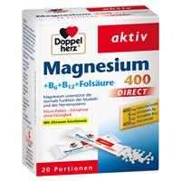 Queisser Pharma & Co. KG Doppelherz aktiv Magnesium 400 + B6 + B12 + Folsäure Direkt 20 Stück