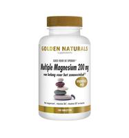 Golden Naturals Multiple magnesium 200mg 180 tabletten