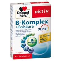 Doppelherz aktiv B-Komplex + Folsäure Depot Tabletten