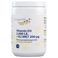 vitaworld Vitamin D3 2.000 I.e. + K2 MK7 200 µg