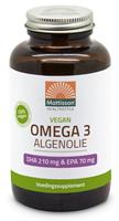 Mattisson Vegan omega-3 algenolie DHA 210 mg EPA 70 mg 120vc
