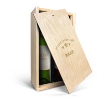 YourSurprise Wein Geschenkset - Belvy - Weiß & Rot - Kiste mit Gravur