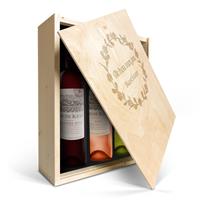 YourSurprise Wijnpakket in kist - Oude Kaap - Wit, rood en rosé
