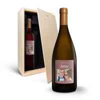 YourSurprise Wijnpakket met etiket - Salentein Primus - Malbec en Chardonnay