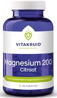 Vitakruid Magnesium 200 citraat 100 tabletten
