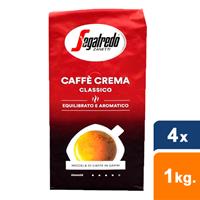 Segafredo Caffe crema classico Bonen - 4x 1 kg