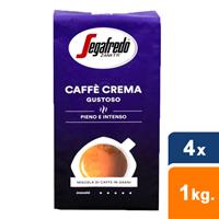 Segafredo Caffe crema gustoso Bonen - 4x 1 kg