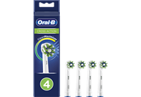 oral-b CrossAction Opzetborstel Wit met CleanMaximiser (4 stuks)