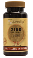 Artelle Zink gluconaat 25mg 75 tabletten
