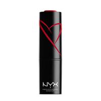 Feuchtigkeitsspendender Lippenstift Nyx Shout Loud Red Haute Satin (3,5 G)