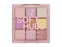 W7 Soft Hues Pressed Pigment Lidschatten Palette - Rose Quartz