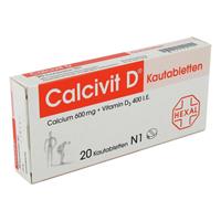 CHEPLAPHARM Arzneimittel Calcivit D 600mg/400 I.E. Kautabletten 20 Stück