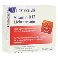 Zentiva Pharma Vitamin B12 1.000 µg Lichtenstein Ampullen Ampullen 10x1 Milliliter