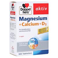Queisser Pharma & Co. KG Doppelherz aktiv Magnesium + Calcium + D3 100 Stück