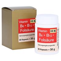 FBK-Pharma VITAMIN B6+B12+Folsäure Kapseln 60 Stück