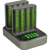 gpbatteries GP Batteries Pro-Line Docking-Station Rundzellen-Ladegerät inkl. Akkus NiMH Micro (AAA), Mignon (AA