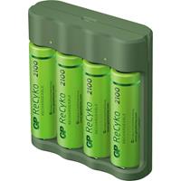 gpbatteries GP Batteries Basic-Line 4x ReCyko+ Mignon Batterijlader Incl. oplaadbare batterijen NiMH AAA (potlood), AA (penlite)