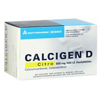 MEDA Pharma & Co. KG CALCIGEN D Citro 600mg/400 I.E. Kautabletten 120 Stück
