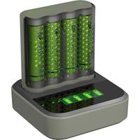 gpbatteries GP Batteries Mainstream-Line Docking-Station Rundzellen-Ladegerät inkl. Akkus NiMH Micro (AAA), Mig