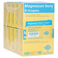 Verla-Pharm Arzneimittel & Co. KG Magnesium Verla N Dragees Tabletten magensaftresistent 10x100 Stück