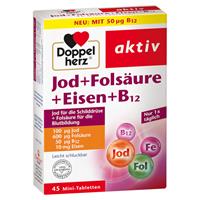 Queisser Pharma GmbH & Co. KG Doppelherz aktiv Jod + Folsäure + Eisen + B12