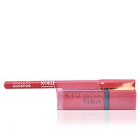 Bourjois ROUGE EDITION VELVET lipstick #03+contour lipliner #6 GRATIS