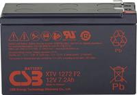 csbbattery CSB Battery XTV1272 Loodaccu 12 V 7.2 Ah Loodvlies (AGM) (b x h x d) 151 x 99 x 65 mm Kabelschoen 6.35 mm Onderhoudsvrij, Geringe zelfontlading