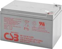 csbbattery CSB Battery HR 1251W high-rate Loodaccu 12 V 12 Ah Loodvlies (AGM) (b x h x d) 151 x 100 x 98 mm Kabelschoen 6.35 mm Onderhoudsvrij, Geringe zelfontlading