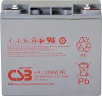 csbbattery CSB Battery HRL 1280W high-rate longlife Loodaccu 12 V 20 Ah Loodvlies (AGM) (b x h x d) 181 x 167 x 76 mm M5-schroefaansluiting Onderhoudsvrij, Geringe