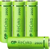 gpbatteries GP Batteries ReCyko+ HR06 Oplaadbare AA batterij (penlite) NiMH 2600 mAh 1.2 V 4 stuk(s)