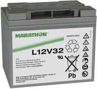 gnbmarathon GNB Marathon L12V32 Loodaccu 12 V 31.5 Ah Loodvlies (AGM) (b x h x d) 198 x 175 x 168 mm M6-schroefaansluiting Onderhoudsvrij