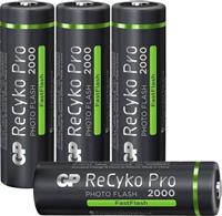 gpbatteries GP Batteries ReCyko+Pro Photo HR06 Mignon (AA)-Akku NiMH 2000 mAh 1.2V 4St.