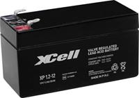Xcell XP1.212 Loodaccu 12 V 1.2 Ah Loodvlies (AGM) (b x h x d) 97 x 52 x 44 mm Kabelschoen 4.8 mm Onderhoudsvrij, VDS-certificering