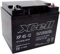 Xcell XP 45 - 12 XP4512 Bleiakku 12V 45Ah Blei-Vlies (AGM) (B x H x T) 197 x 170 x 165mm M6-Schrauba