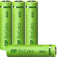 gpbatteries Oplaadbare AAA batterij (potlood) GP Batteries ReCyko+ HR03 NiMH 950 mAh 1.2 V 4 stuk(s)