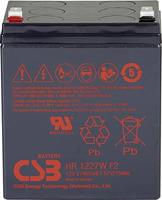 csbbattery CSB Battery HR 1227W high-rate Loodaccu 12 V 6.2 Ah Loodvlies (AGM) (b x h x d) 90 x 106 x 70 mm Kabelschoen 6.35 mm, Kabelschoen 4.8 mm Onderhoudsvrij,