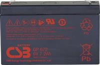 csbbattery CSB Battery GP 672 Standby USV Loodaccu 6 V 7.2 Ah Loodvlies (AGM) (b x h x d) 151 x 101 x 34 mm Kabelschoen 4.8 mm, Kabelschoen 6.35 mm Onderhoudsvrij,
