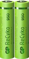gpbatteries Oplaadbare AAA batterij (potlood) GP Batteries ReCyko+ HR03 NiMH 950 mAh 1.2 V 2 stuk(s)