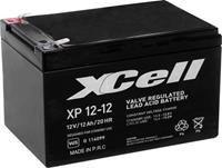 XCell XP1212 Loodaccu 12 V 12 Ah Loodvlies (AGM) (b x h x d) 151 x 101 x 98 mm Kabelschoen 6.35 mm Onderhoudsvrij, VDS-certificering