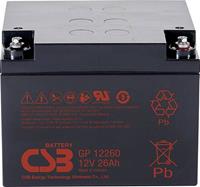 csbbattery CSB Battery GP 12260 Standby USV GP12260B1 Bleiakku 12V 26Ah Blei-Vlies (AGM) (B x H x T) 166 x 125