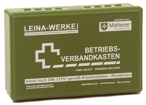 leina-werke LEINA Betriebsverbandkasten, Inhalt DIN 13157, grün