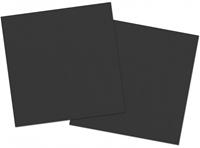 Folat servetten 33 x 33 cm papier zwart 20 stuks